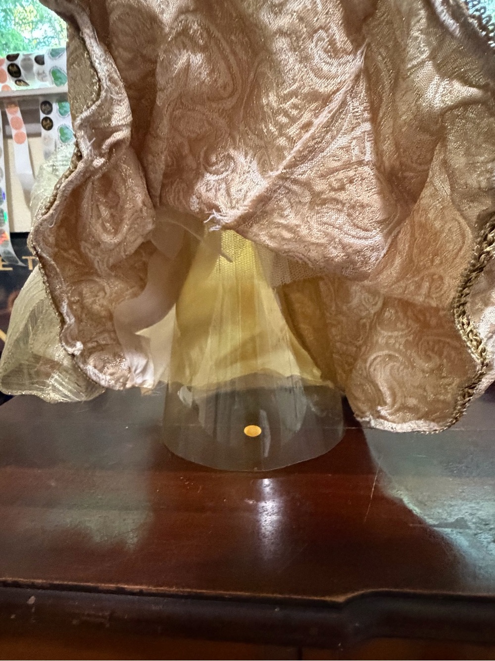 Vintage Angel Christmas Tree Topper Gold 20 Inches Tall - Picture 10 of 11